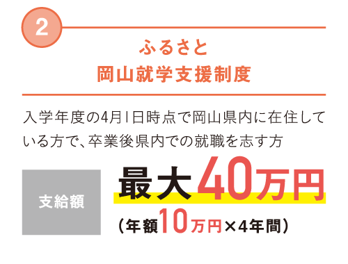 ふるさと岡山就学支援